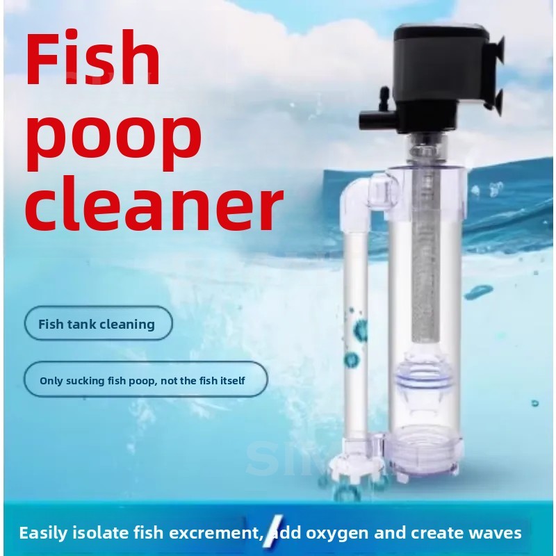 Fish Tank Filter - Pompa Sirkulasi Filter Akuarium 3-in-1, Pemisah