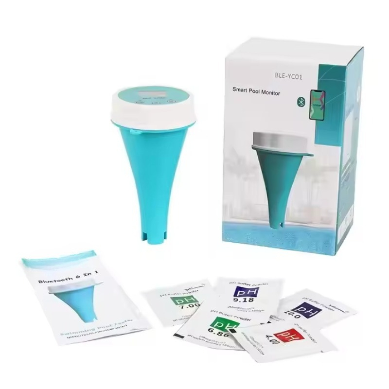 Aquarium Fish Tank - Monitor Kualitas Air Pintar 6-in-1: Pengukur