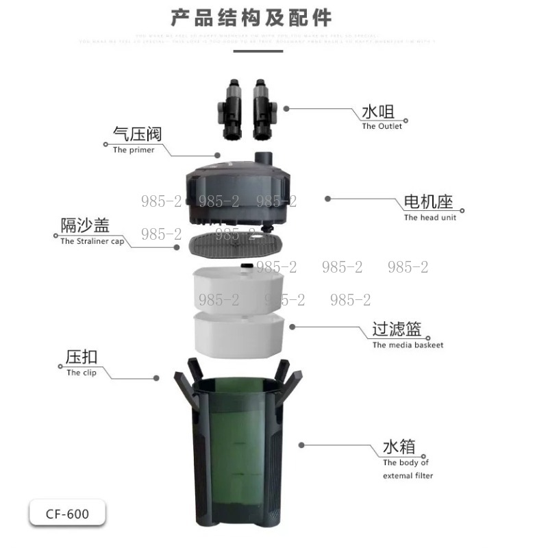 Filter Akuarium Ultra Senyap C - Fish Tank Filter ulasan dan harga