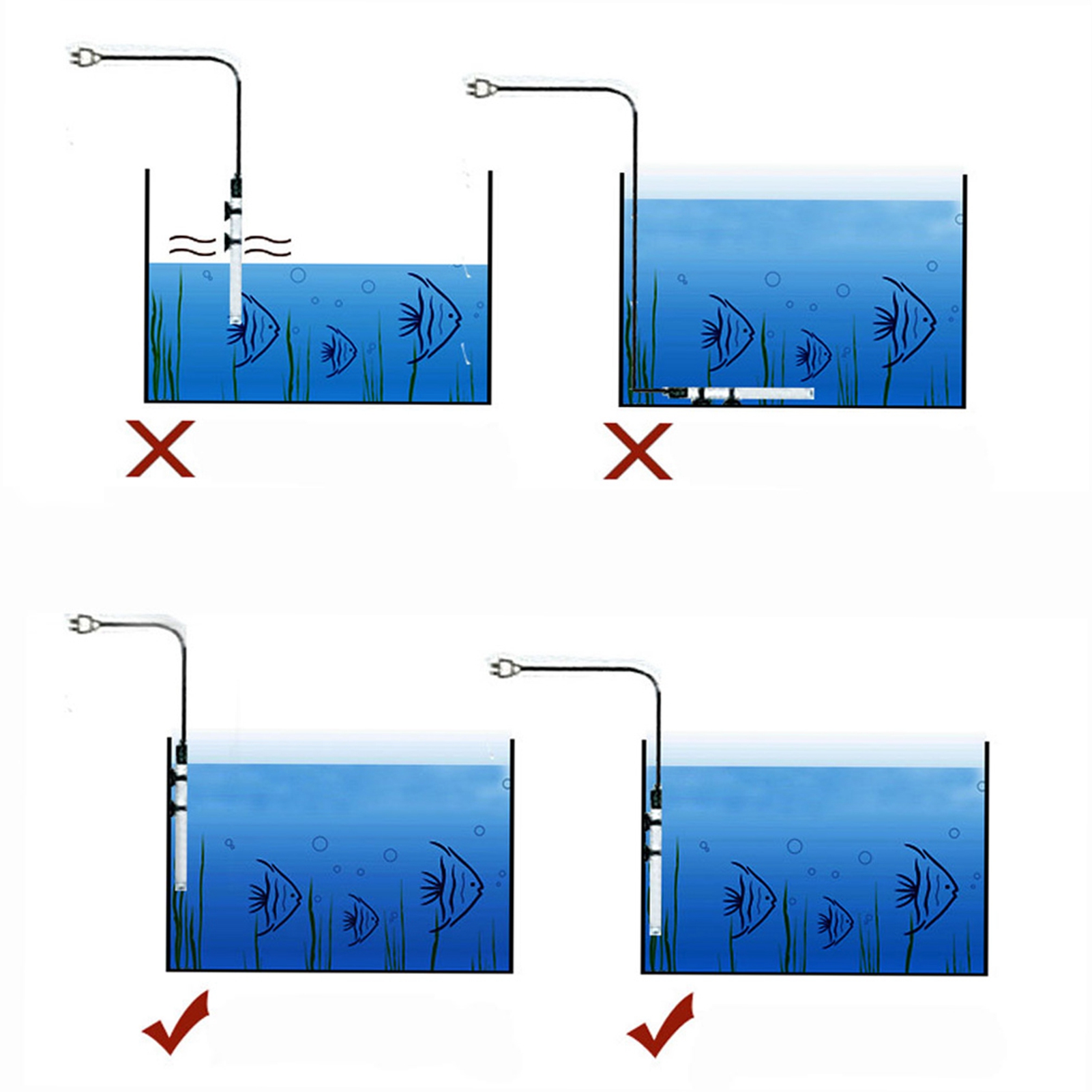 Pemanas Celup untuk Akuarium K - Fish Tank Heater ulasan dan harga