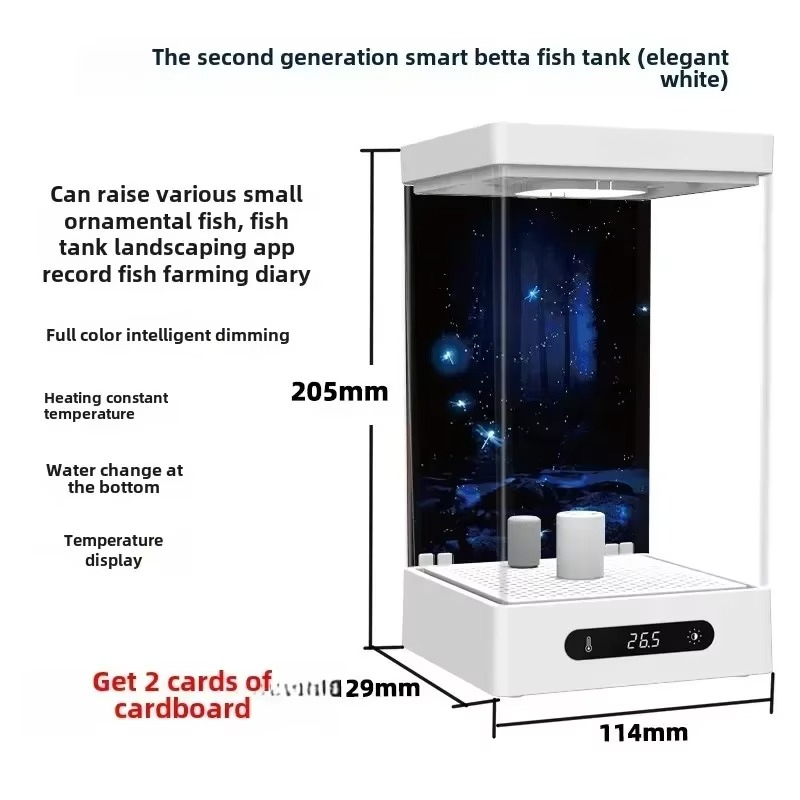 Akuarium Mini Meja untuk Ikan  - Xiaomi Aquarium Fish Tank ulasan dan harga