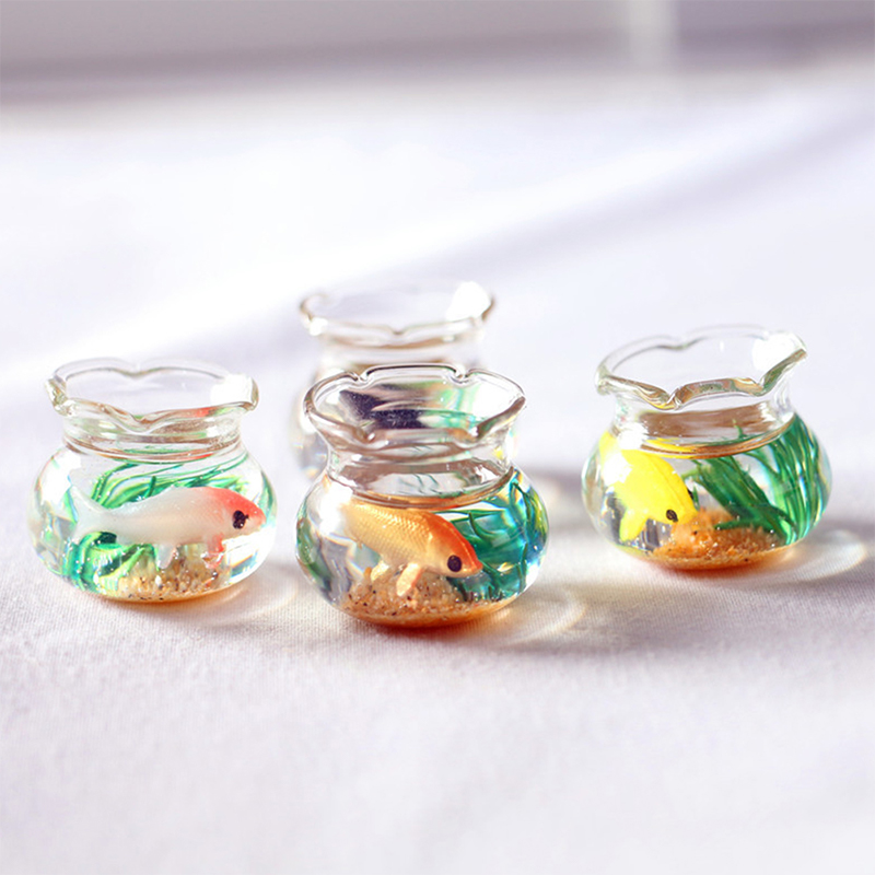 Ornamen Rumah, Rumah Boneka, M - Fish Aquarium Home ulasan dan harga